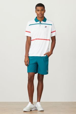 FILA Legend Polos White / Red,Mens Tennis | CA.QXEUVD834